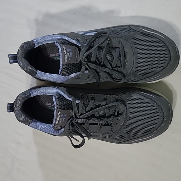 Skechers D'Lux Walker size 10 # 149023 women's shoes relaxed fit gray - Picture 2 of 10
